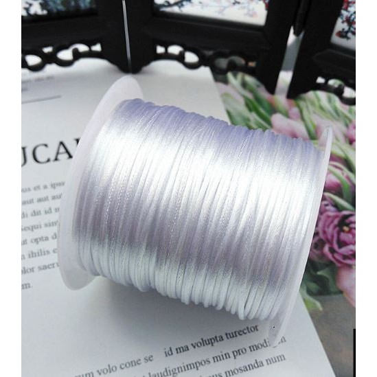 Cuộn 30-100m dây tim 2.5m Đài Loan hàng nhập khẩu loại đẹp nhiều màu để chọn, dây đan vòng tay, dây thắt vòng,vòng cổ