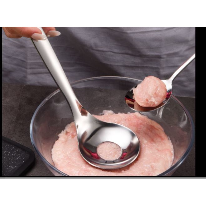 dụng cụ làm thịt viên nhanh gọn chống dính, Muôi vá nặn thịt viên, mọc p191-39