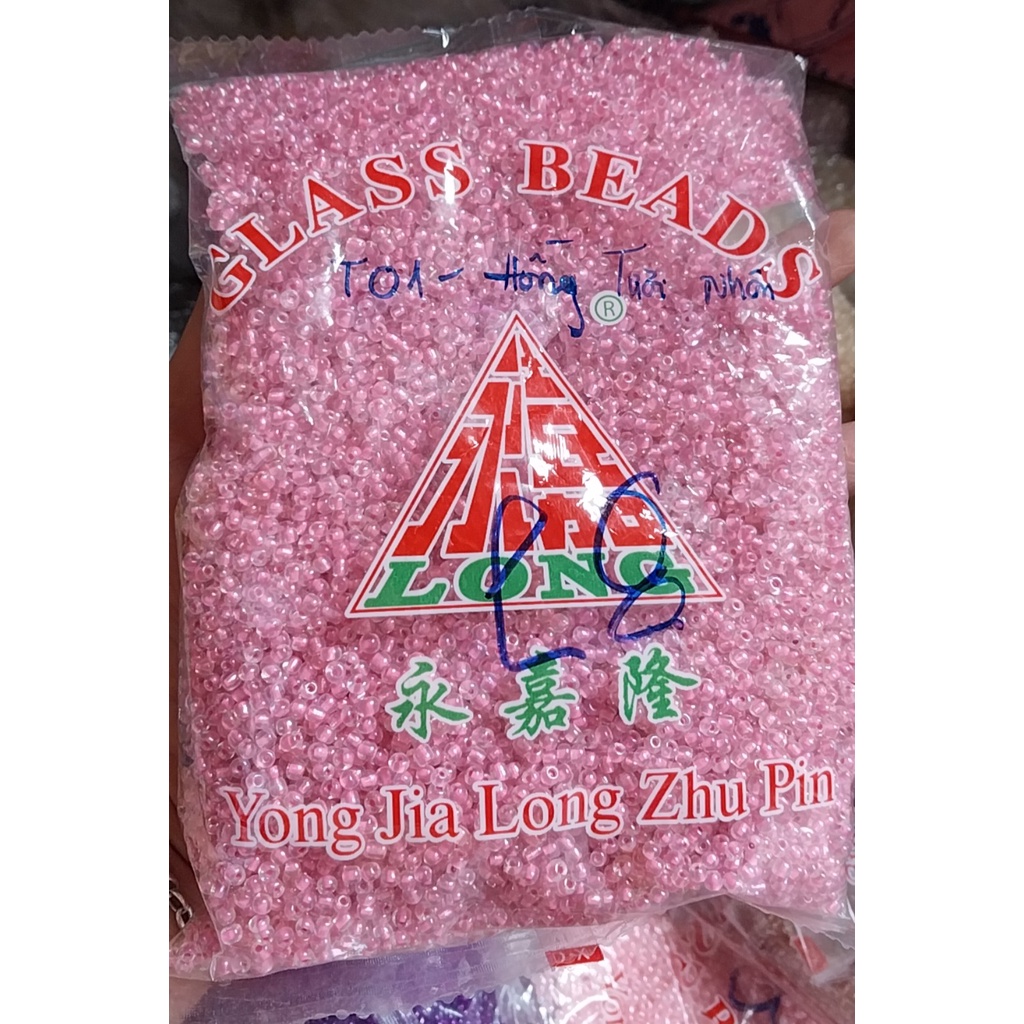 gói 450gam hạt cườm trung 3mm nhiều màu