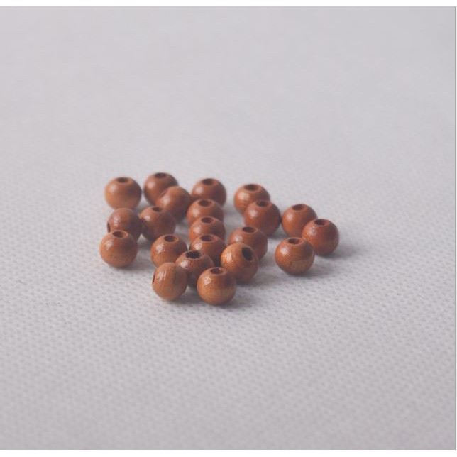 bầu hồ lô bằng gỗ, hạt 6mm gỗ anh đào