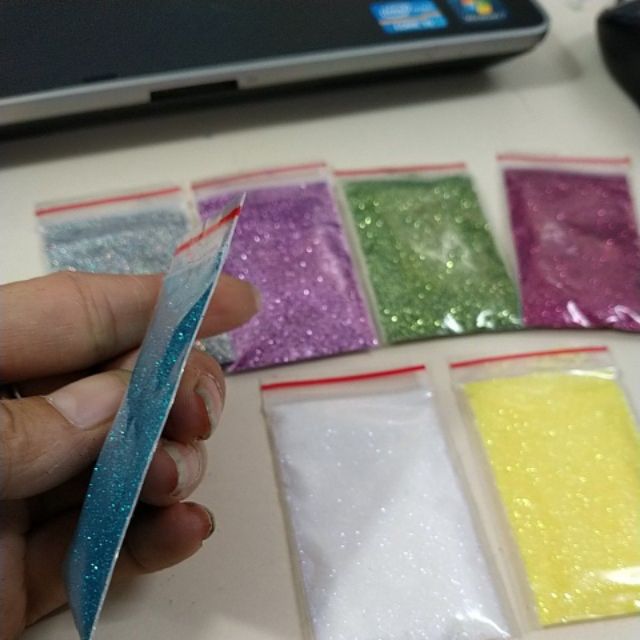 Combo 7 gói bột kim tuyến 7 màu (35gam)