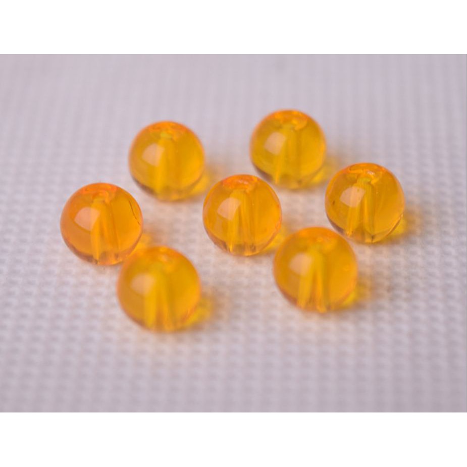 1kg hạt đá nhân tạo màu vàng tươi size 8-10mm