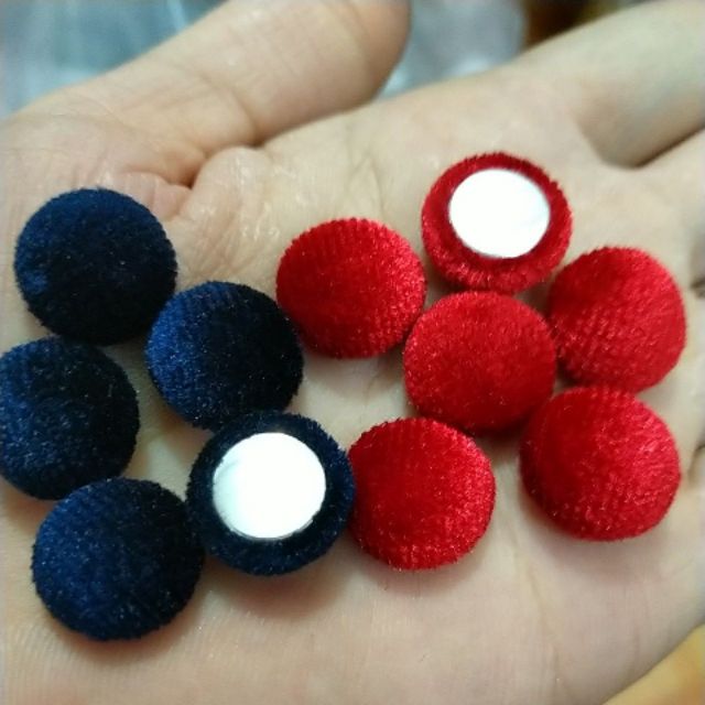 10 Nút dán bọc vải 14mm
