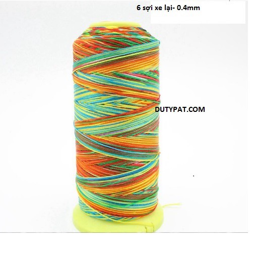 1 cuộn Chỉ nylon ngũ sắc có 6 size để chọn