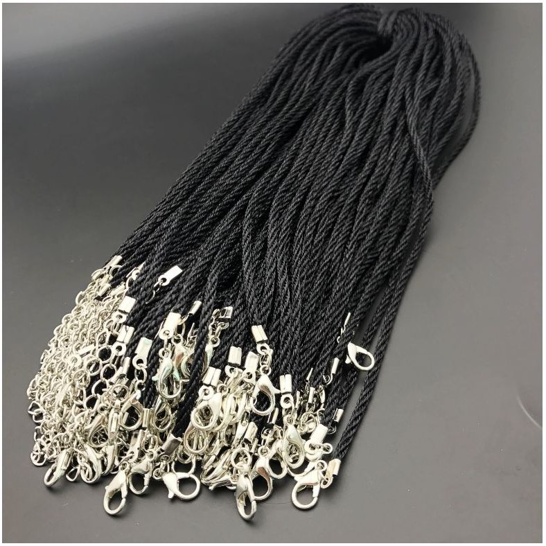 set 5 vòng cổ, dây chuyền trơn dây xoắn Nhật