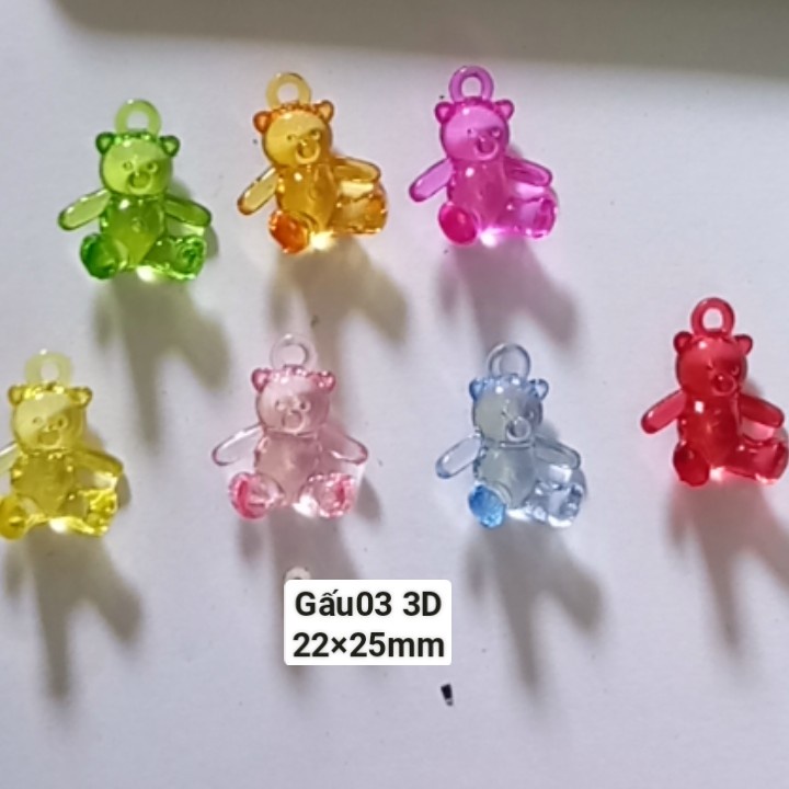 Gấu nhựa, hạt nhựa hình gấu