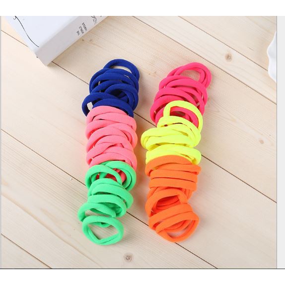 10 dây cột tóc len nhiều màu p191-174