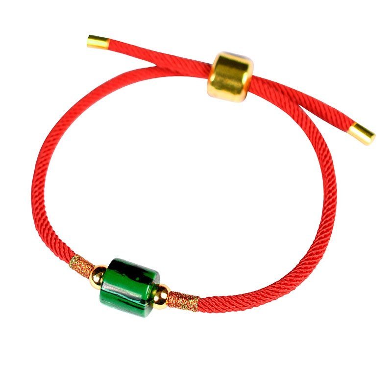 1 met dây milan đỏ 2,5mm cao cấp săn chắc dùng làm vòng tay vòng cổ phong thủy may măn, dây đan vòng