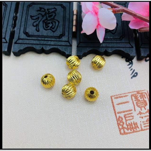 gói 5 charm đồng khía cạnh 8ly (p160-7 / 31)