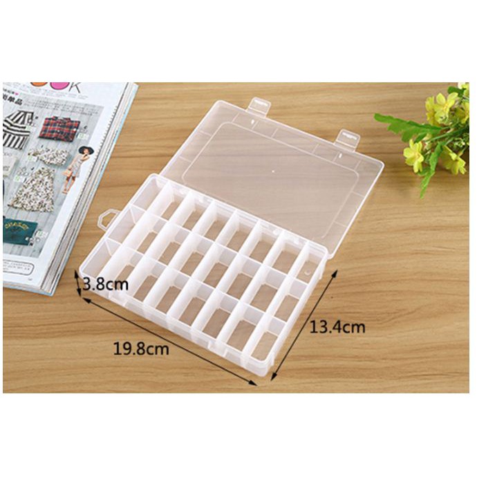 Hộp nhựa 10 /15/24/36 ngăn đựng đồ đa năng