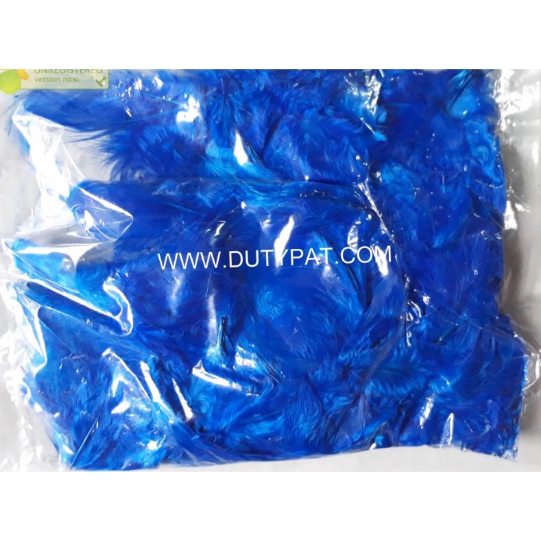 Lông vũ gói 7gam đủ màu dài 4-10CM (khoảng 80-90 cái)