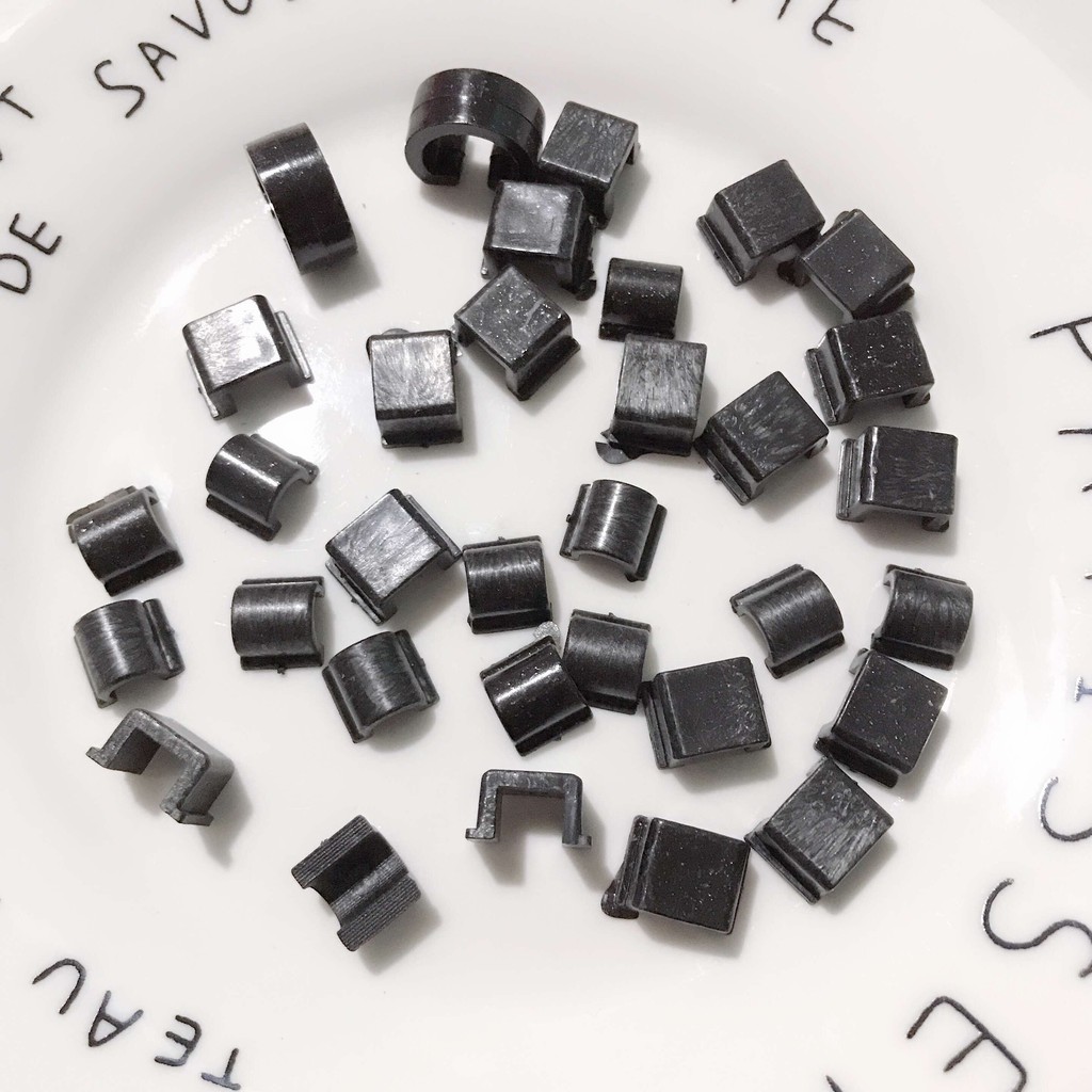 20-100 cái-T15- khóa dây làm đế dán patch cho cột tóc hỗn hợp size 8-14mm