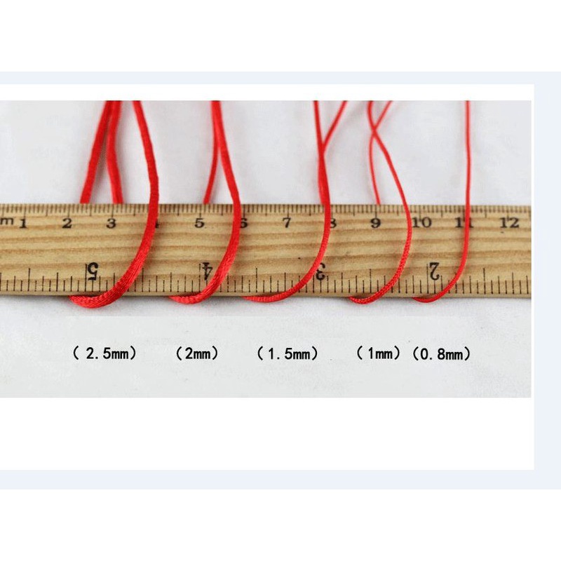 5met Dây tim bóng size 1.5mm-2mm-2,5mm, dây đan vòng tay đủ size, dây thắt vòng tay, vòng cổ may mắn