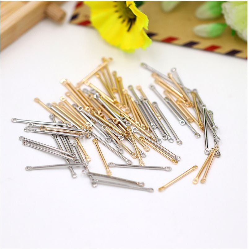 10 Que nối tròn hai đầu khuyên taiđủ size 1.5-2-2.5-3-3.5-4-4.5-5cm