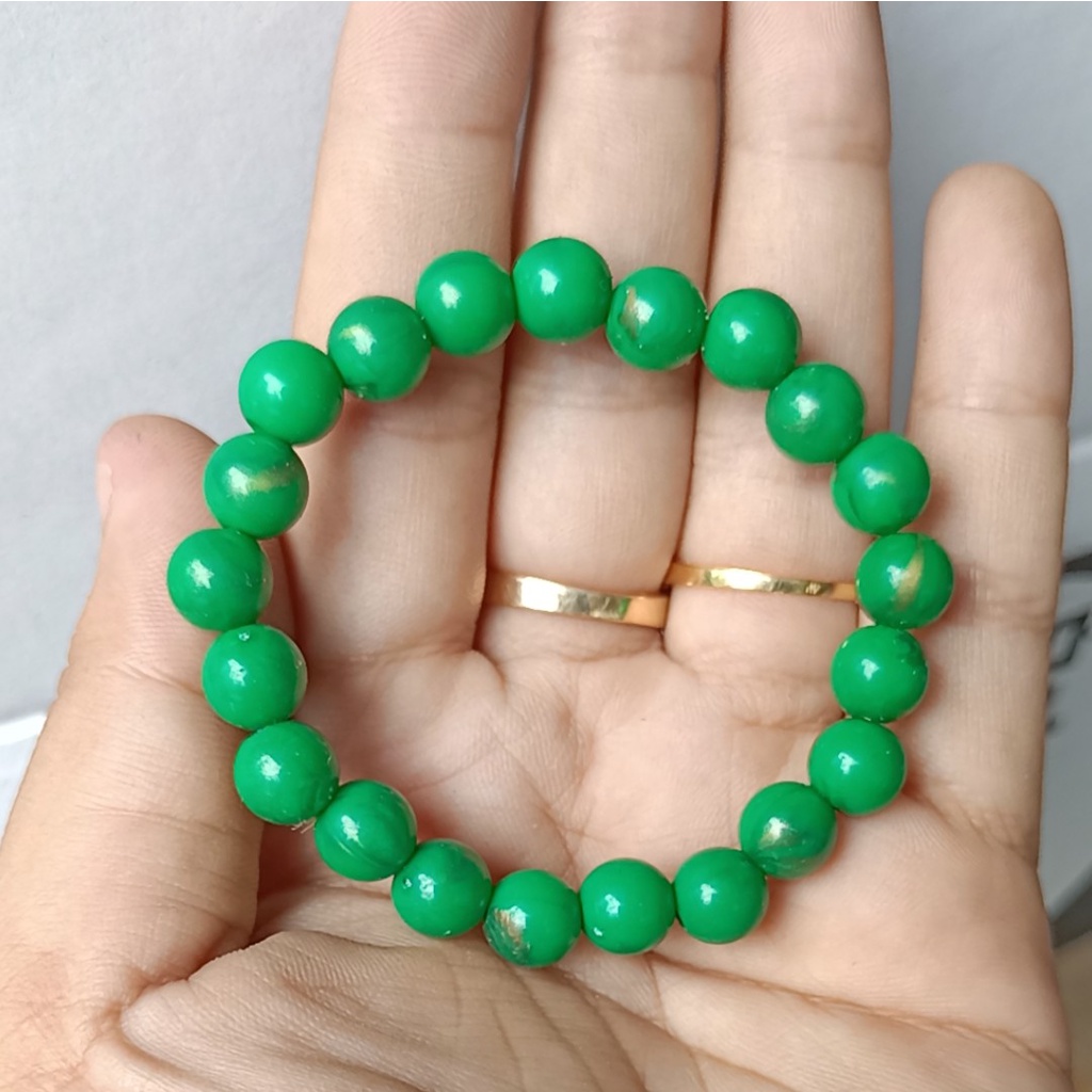 10-35 hạt nhựa 8-10-12mm tròn có lỗ xỏ dây cỡ 2mm (GÓI 10GAM) - TL