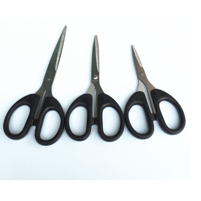 Kéo văn phòng, cắt giấy làm thủ công thép không rỉ 12/14/16cm S002-S003-S004