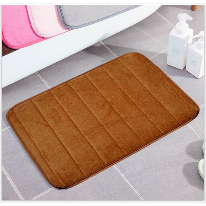 Thảm chùi chân siêu mềm chống trượt,,Thảm trải sàn lau chân nhung san hô đế cao su non,Phòng tắm,Phòng bếp,Phòng ngủ