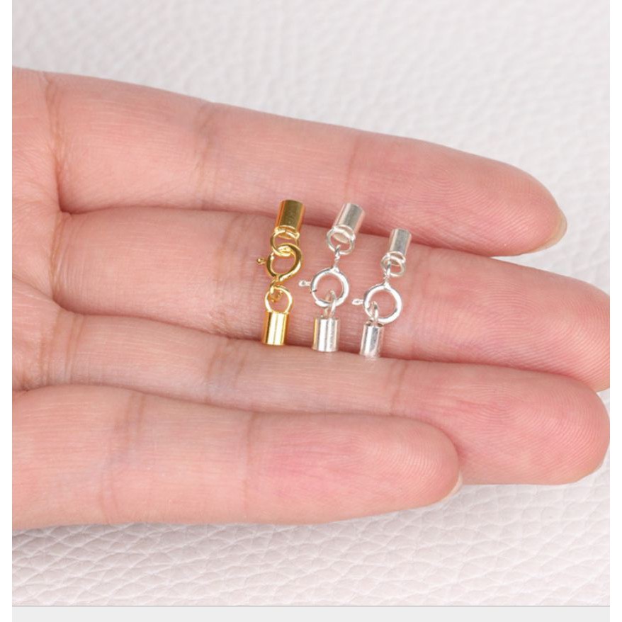 1 set chốt đầu dây +khóa bạc 925