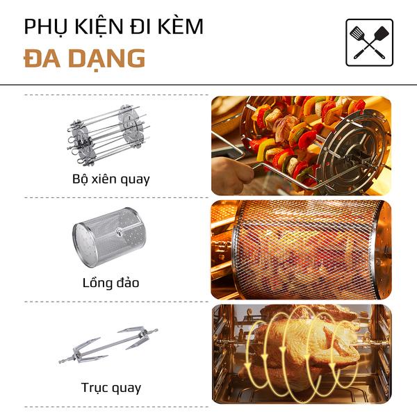 Nồi Chiên Không Dầu OLIVO AF15 - Dung Tích 15L - 16 Chức Năng - Công Suất 2000W - Độ Ồn Thấp Nhất