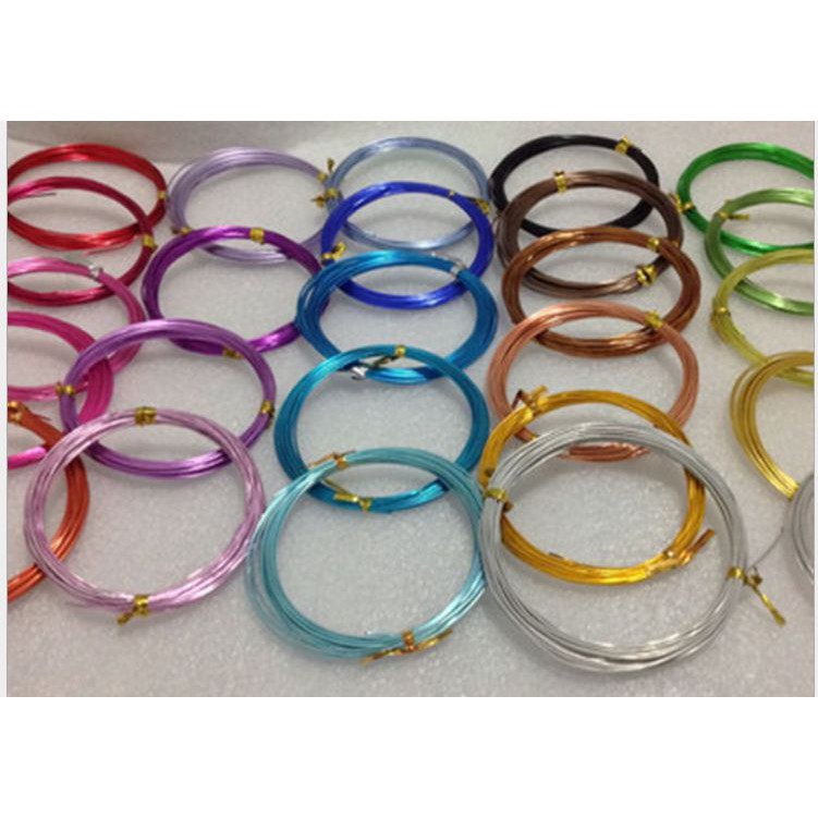 cuộn 5met dây nhôm mạ màu size 1.5/ 2 /2.5mm