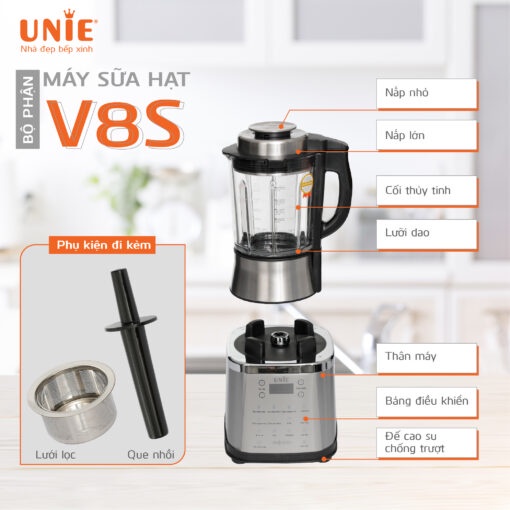 Máy làm sữa hạt UNIE V8S