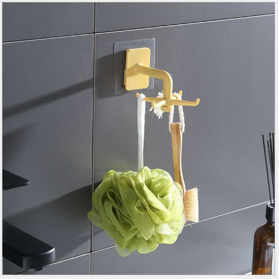 Móc treo đồ nhà bếp đa năng có thể xoay 360 độ không cần đục lỗ (p175-68)