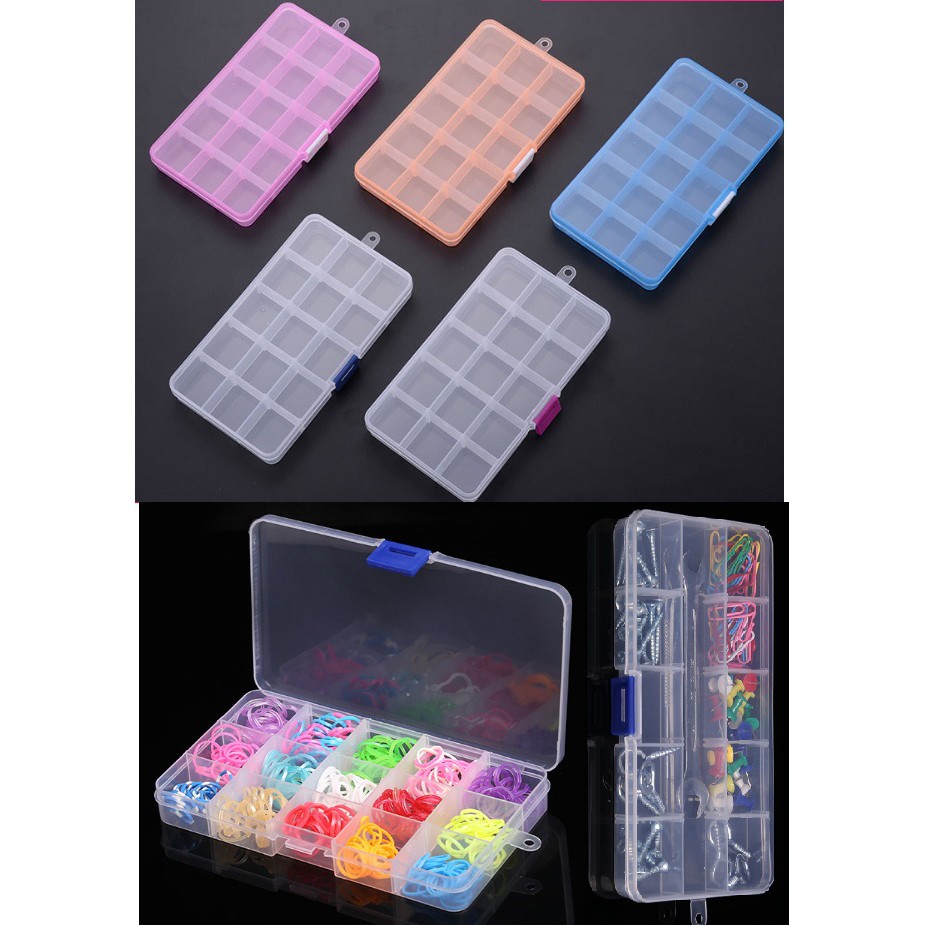 Hộp nhựa 10 /15/24/36 ngăn đựng đồ đa năng