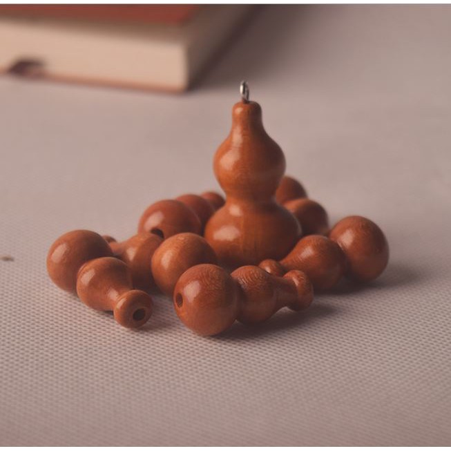 bầu hồ lô bằng gỗ, hạt 6mm gỗ anh đào