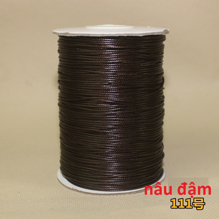 5met dây sáp bóng Hàn Quốc 1.5mm trên 20 màu để chọn,dây đan vòng tay, dây thắt vòng tay, vòng cổ