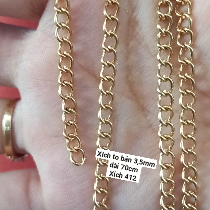 dây xích các loại 4mm, 0,6x2mm, 3,5mm, 3mm, 2mm- xích401, xích402,xích403,xích404,xích405,xích406,xích407,xích408,xích09