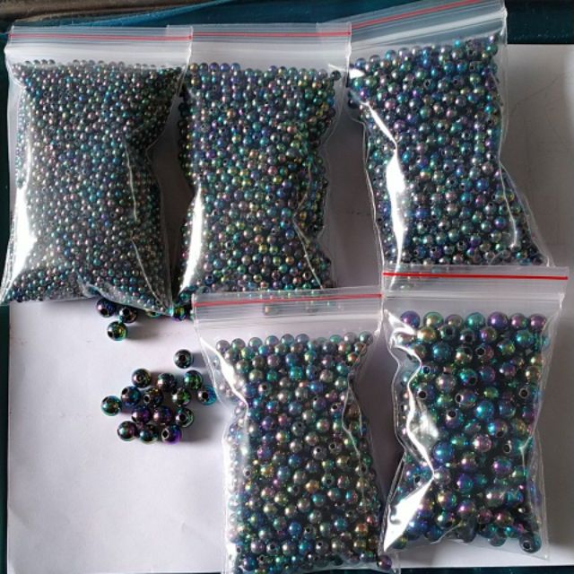 50gam Hạt bẹt ánh cừ 3/4/6/8/10mm