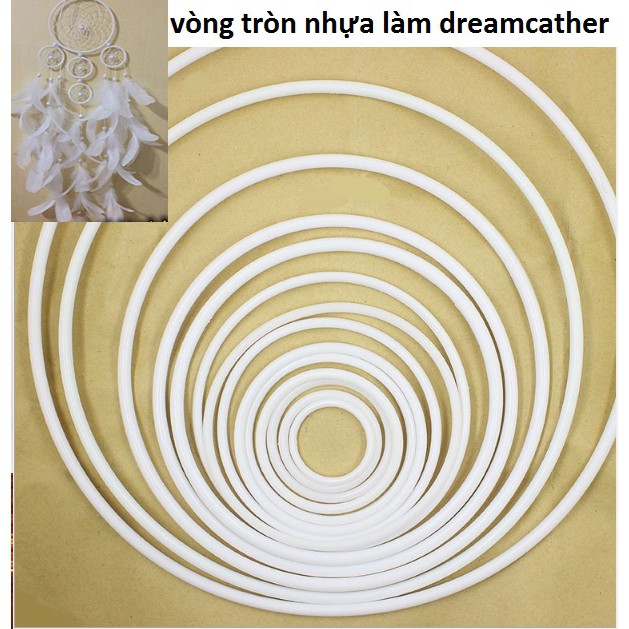2 vòng nhựa làm dreamcatcher đủ Size 5-6-7-8-9-10-12-14-16-18-20-25-30-35cm