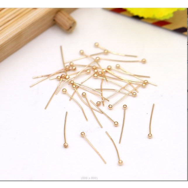 kim xỏ cườm đuôi bi 0.5x30mm
