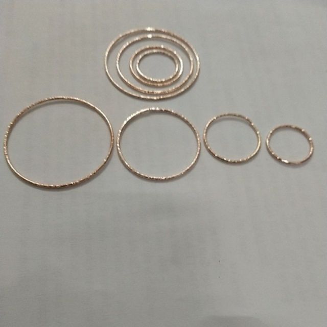 Gói 10 vòng tròn khắc size 20-25-35_45mm