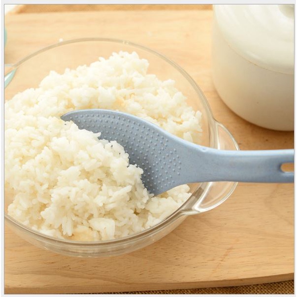Vá Cơm Chống Dính Tiện Dụng - Muôi xới cơm, muỗng xúc cơm lúa mạch chống dính p191-73