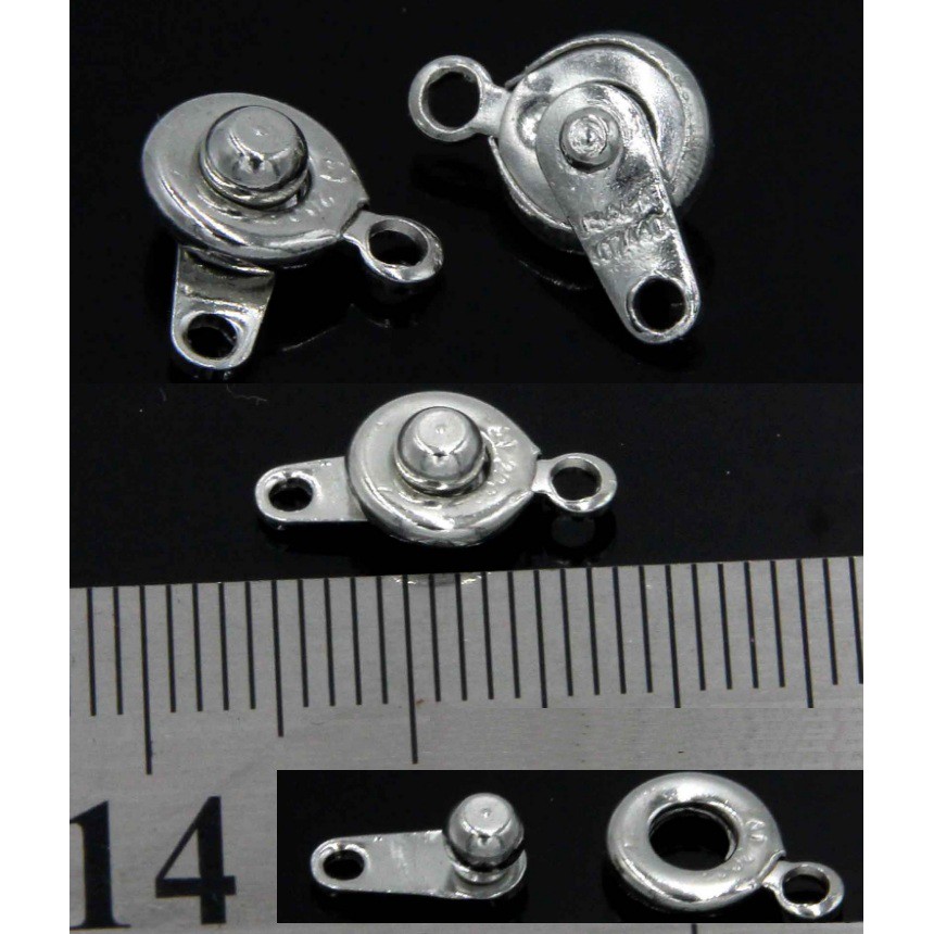 set 2-10 khóa snap làm vòng tay 7.4mm, khóa bấm, chốt khoá vòng tay, vồng cổ