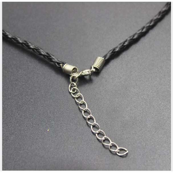 10 vòng cổ  dây da PU xoắn 3mm