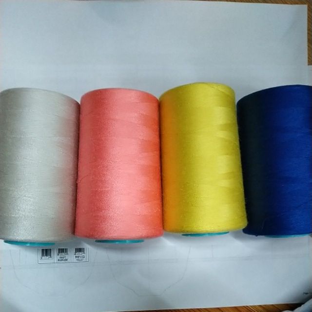 Cuộn chỉ may cotton 5000met nhiều màu làm tua rua