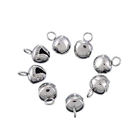 5-10 charm chuông inox không rỉ mix vòng