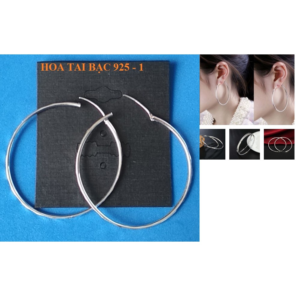 HOA TAI BẠC 925 HÀN QUỐC NHIỀU MẪU SALE RẺ
