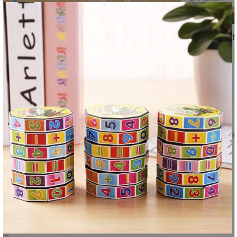 rubic toán học đồ chơi cho bé làm quen với số và các phép tính cơ bản.Vừa học vừa hơi bé nào cũng mê P191-129