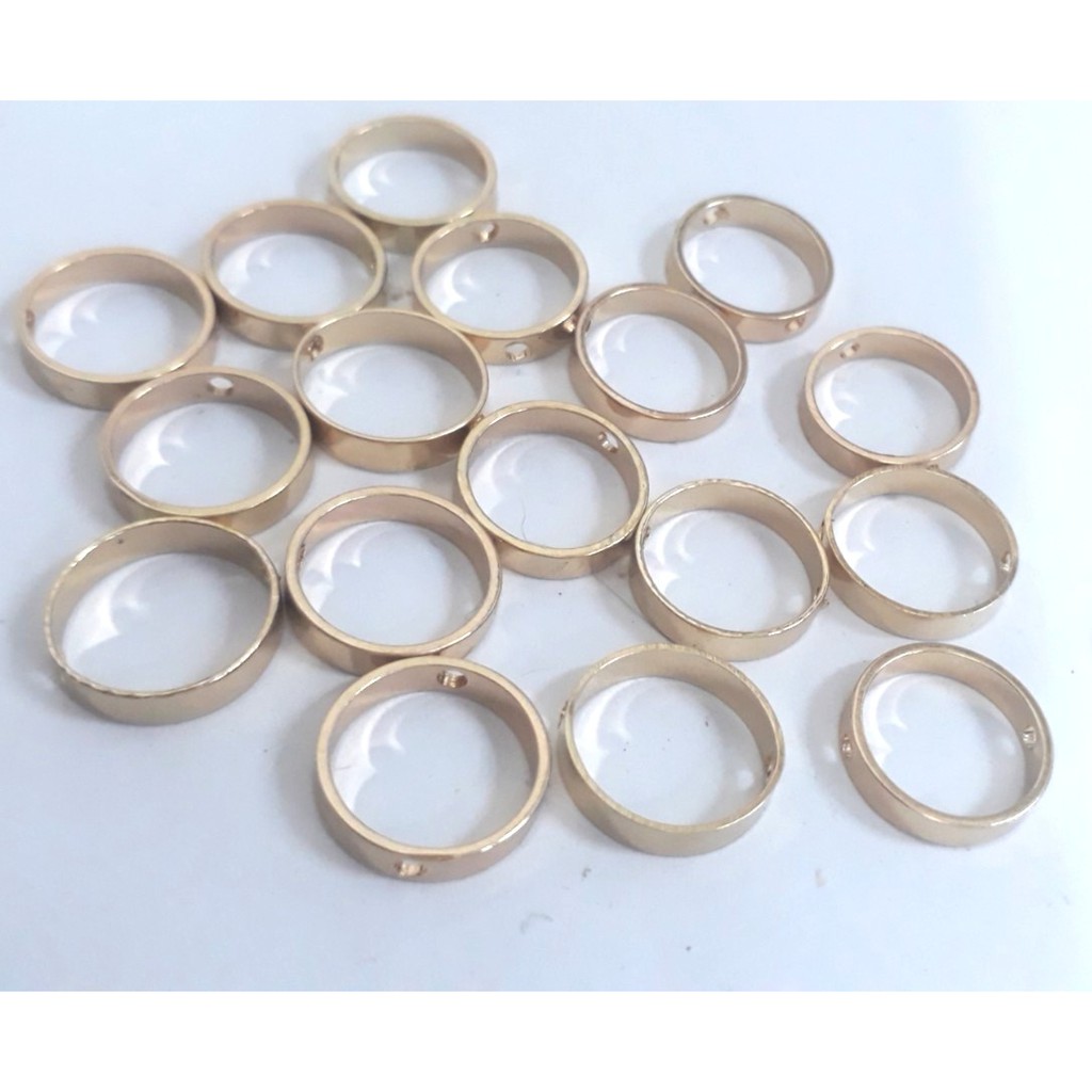 5 khoen lỗ bằng đồng mạ trang trí hạt size 10-12-16mm