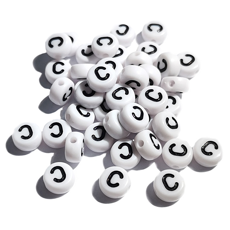 (chọn chữ) 10 hạt chữ cái, chữ số, phép tính 4x7mm nền trắng chữ đen