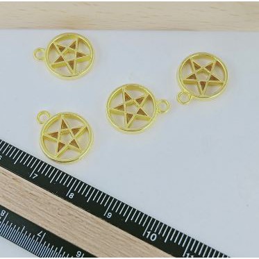 5 Mặt ngôi sao tròn 13mm vàng -MH967