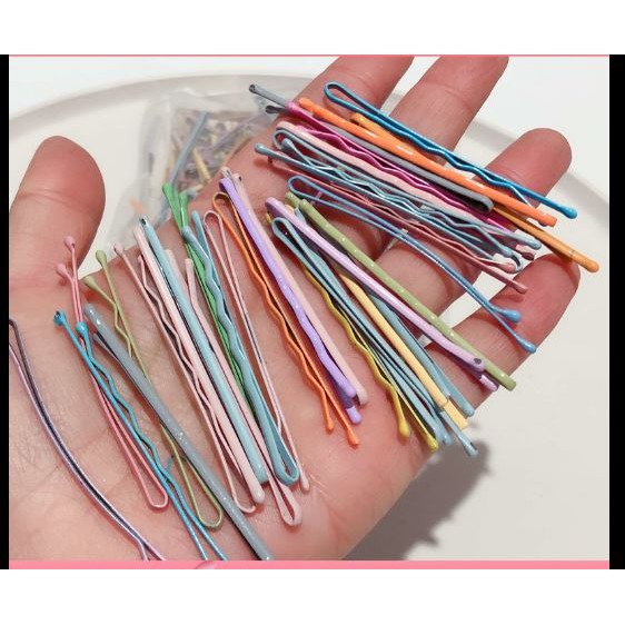 1-5 cây kẹp tóc, kẹp tăm nhiều màu dài 6cm