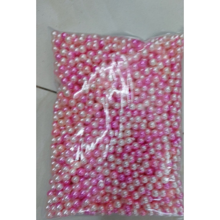 35-70 hạt nhựa , hạt cườm, hạt bẹt KHÔNG lỗ 6-8mm (gói 10gam) đa sắc, màu loang trang trí lọ trang điểm, làm thủ công