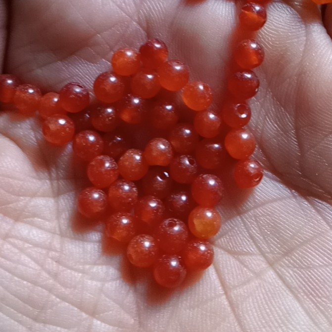 10-20 viên đá thiên nhiên 4-5mm nhiều màu làm vòng