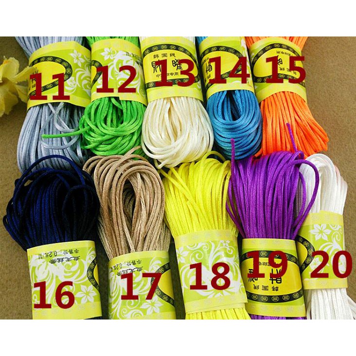 Bộ kít 20met dây tim , 120gam hạt nhựa đan vòng tay