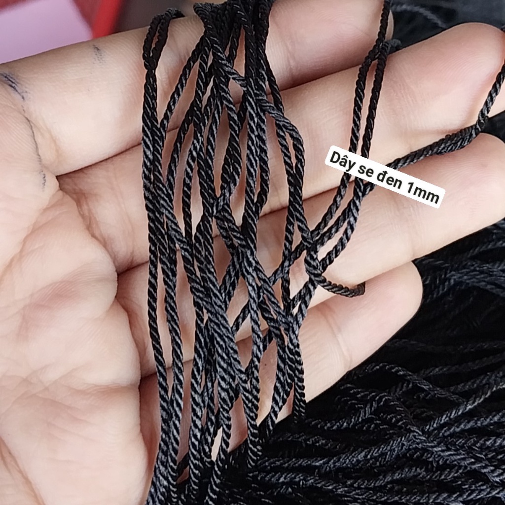 5-20met dây dù sợi se size 0.8mm - 1mm- 1.5mm bóng dùng đan vòng tay, thắt vòng tay, vòng cổ may mắn