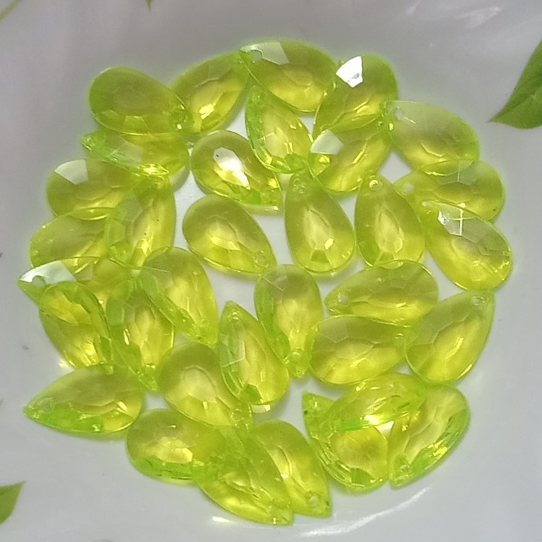 10-25-50gam hạt nhựa hình giọ nước dẹp size 12x20mm